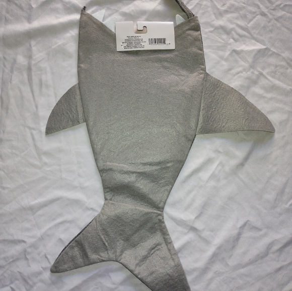 Shark Stocking Gift Novelty Christmas Holiday Festive Coastal Ocean - Picture 8 of 10